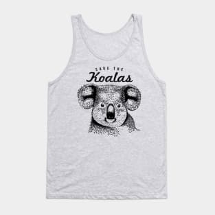 Save The Koalas - Koala Conservation Design Tank Top